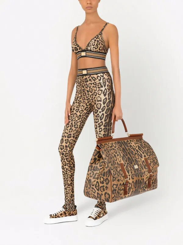 leopard print pet carrier