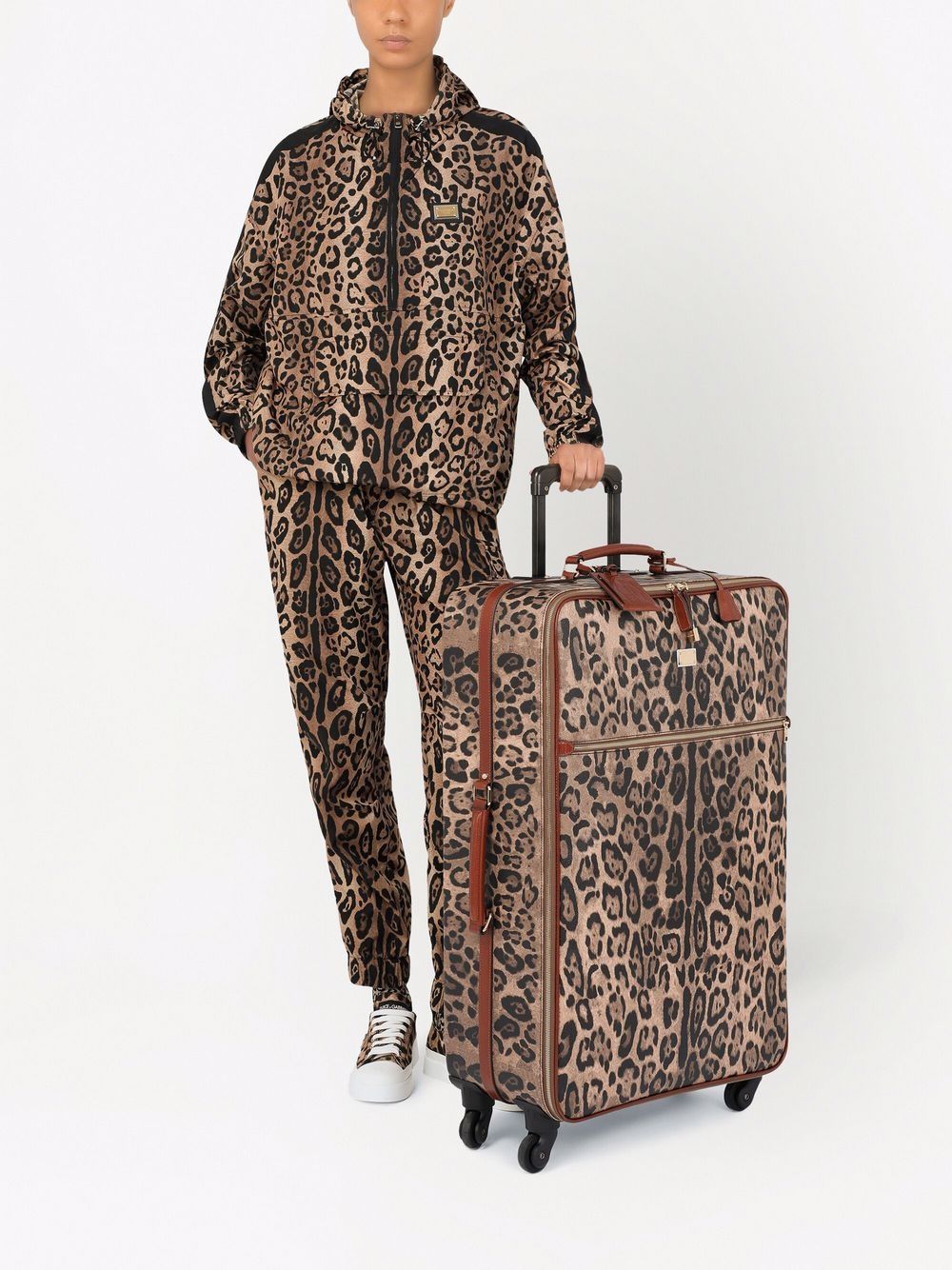 фото Dolce & gabbana чемодан с леопардовым принтом