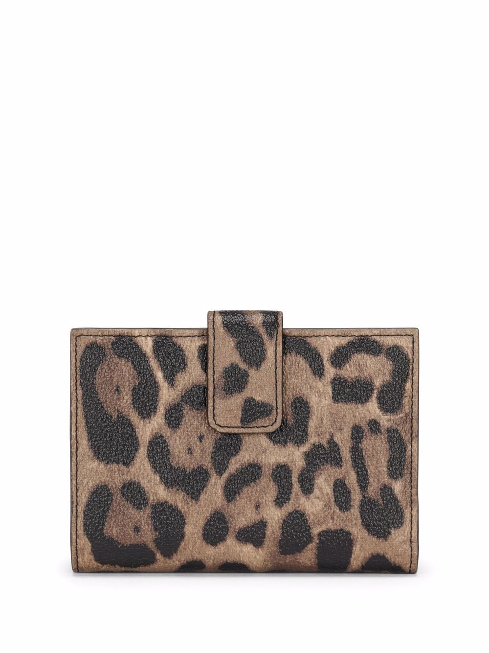 Image 2 of Dolce & Gabbana Crespo leopard-print zip-around wallet