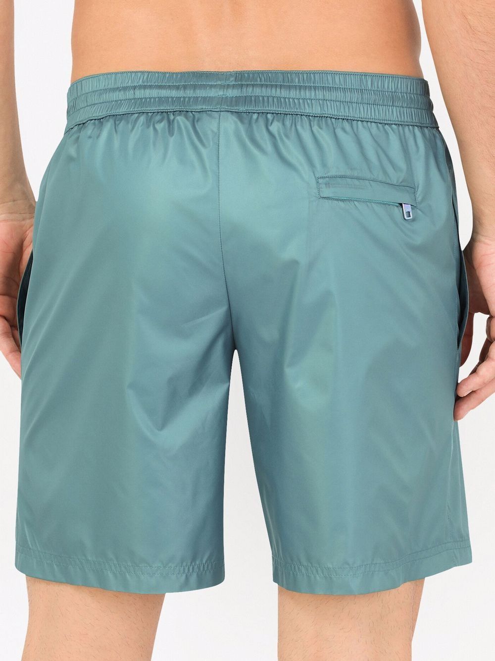 Dolce & Gabbana Laminated logo-patch Swim Shorts - Farfetch
