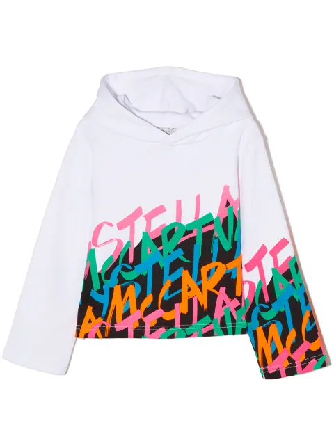 Stella McCartney Kids هودي بطبعة شعار الماركة