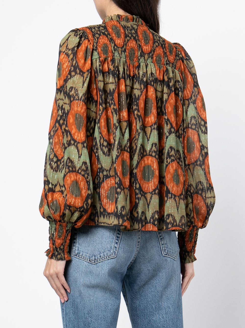 Shop Ulla Johnson Anita abstract-print blouse with Express Delivery ...