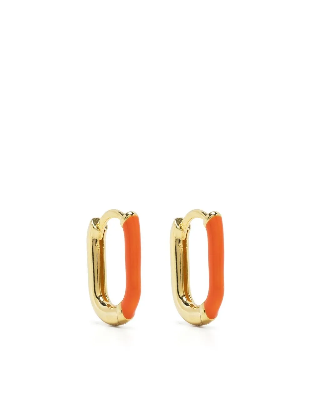 

Eshvi two-tone hoop earrings - Orange