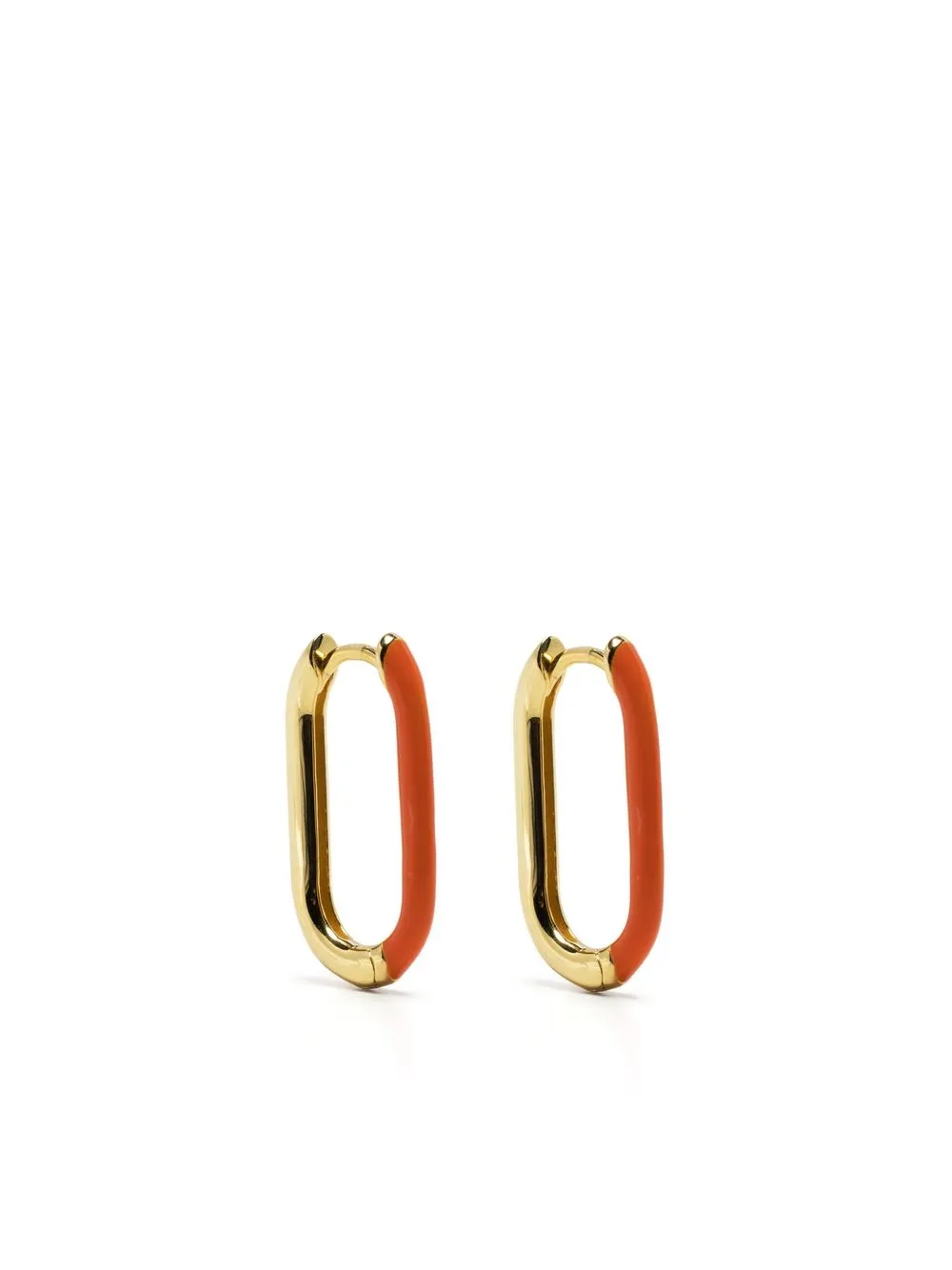 

Eshvi two-tone hoop earrings - Orange