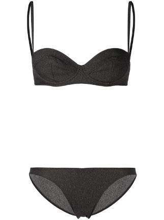 Chanel Pre-Owned black 2002 rear pocket bikini set for women |  02PP19197V11121H8084 at 