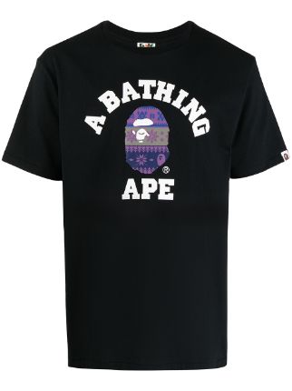 A BATHING APE® Milo-print Cotton T-shirt - Farfetch