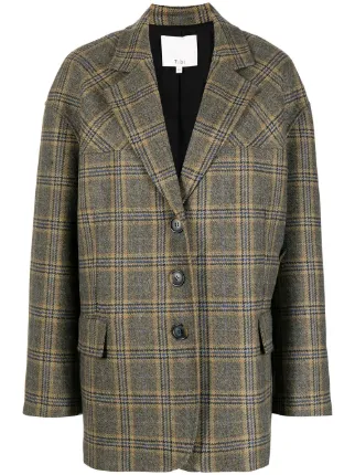 tibi plaid blazer