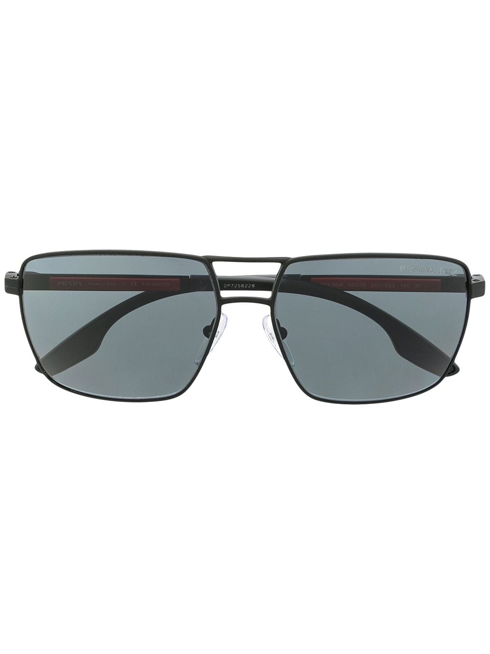 фото Prada eyewear солнцезащитные очки-авиаторы в квадратной оправе