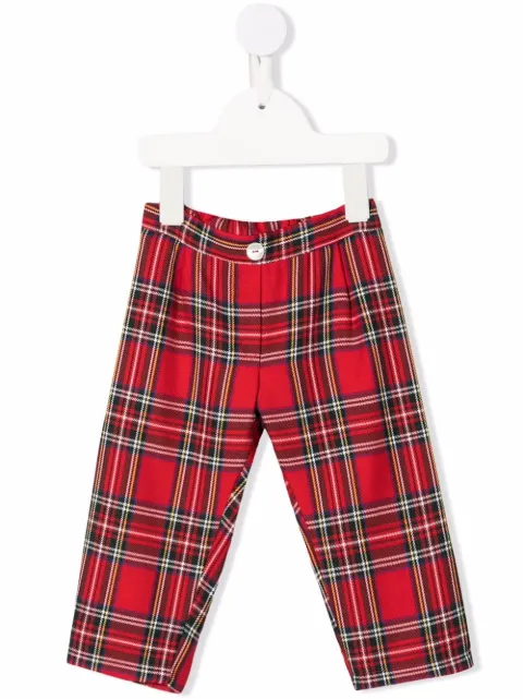 Siola tartan-print trousers