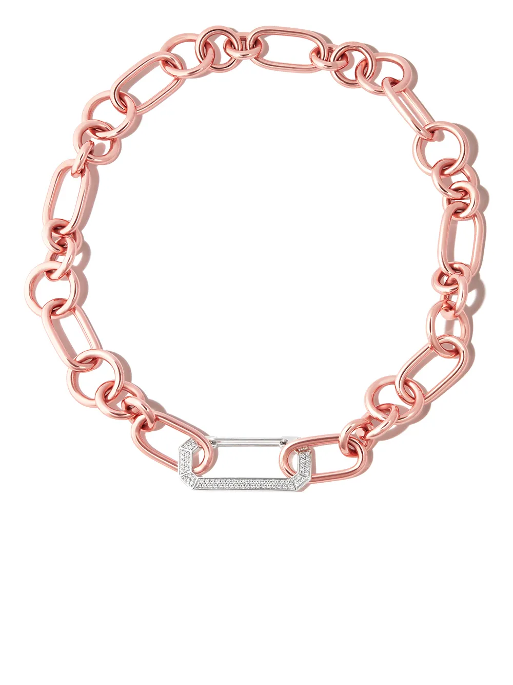 EÉRA 18kt roségouden halsketting - Roze