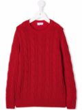 Siola cable-knit jumper - Red