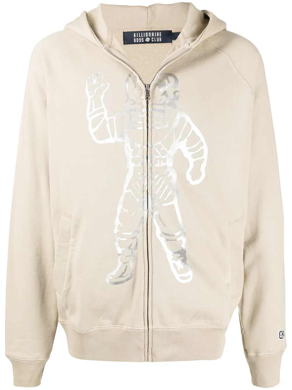 astronaut print cotton hoodie