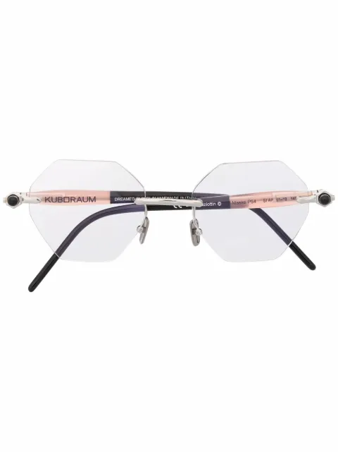 Kuboraum hexagonal-frame glasses