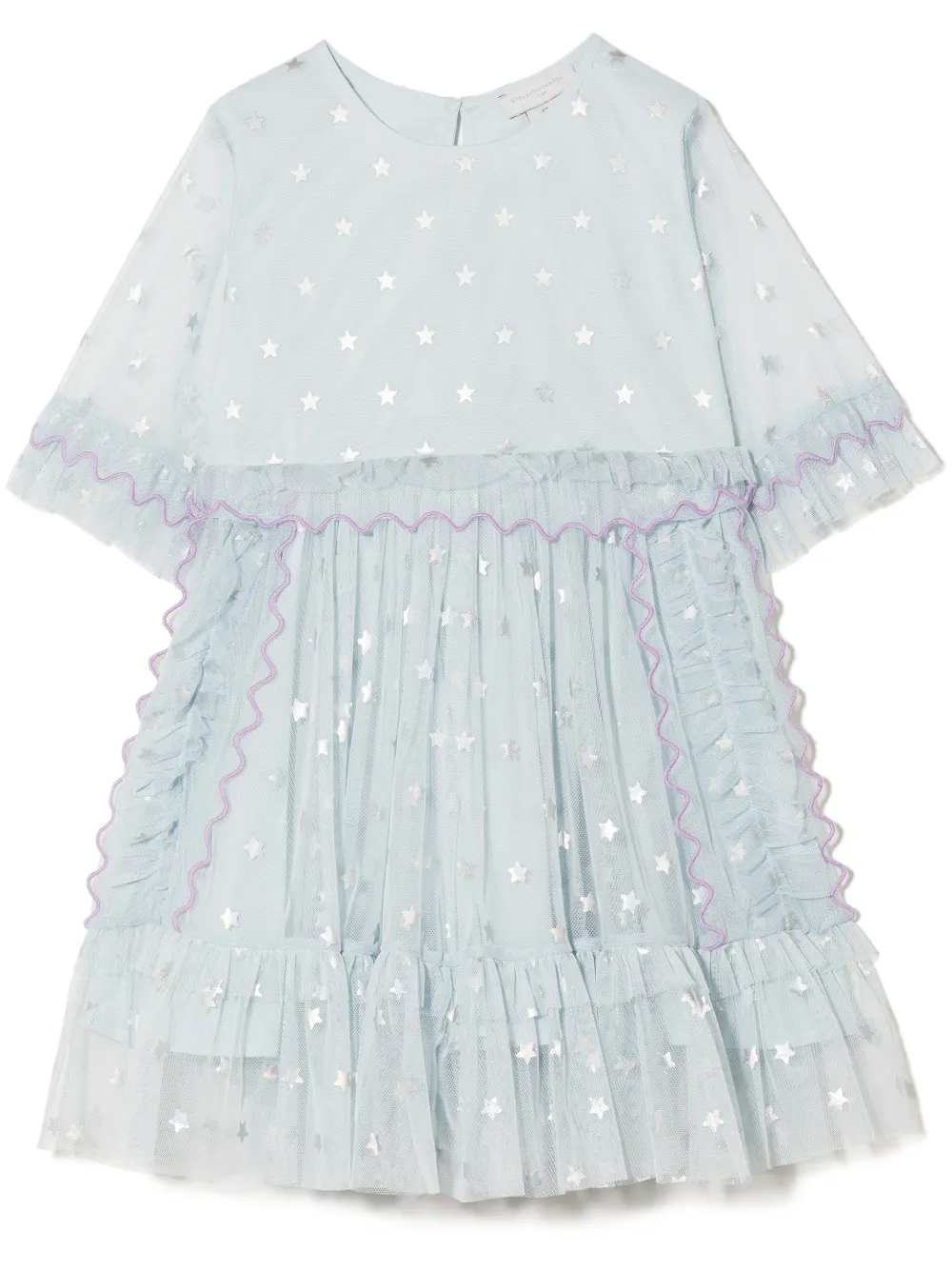 

Stella McCartney Kids vestido midi con estrellas estampadas - Azul