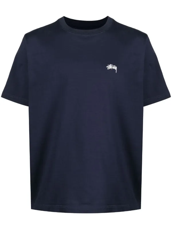 Stüssy embroidered-logo short-sleeved T 