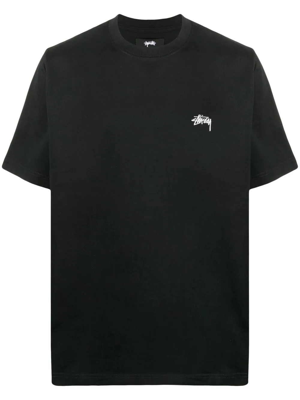 

Stüssy logo crew-neck T-shirt - Black