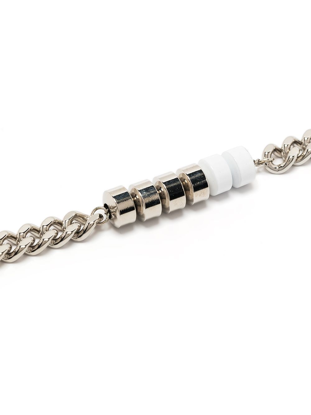 Shop Alyx Beaded Curb Chain Bracelet In Silver