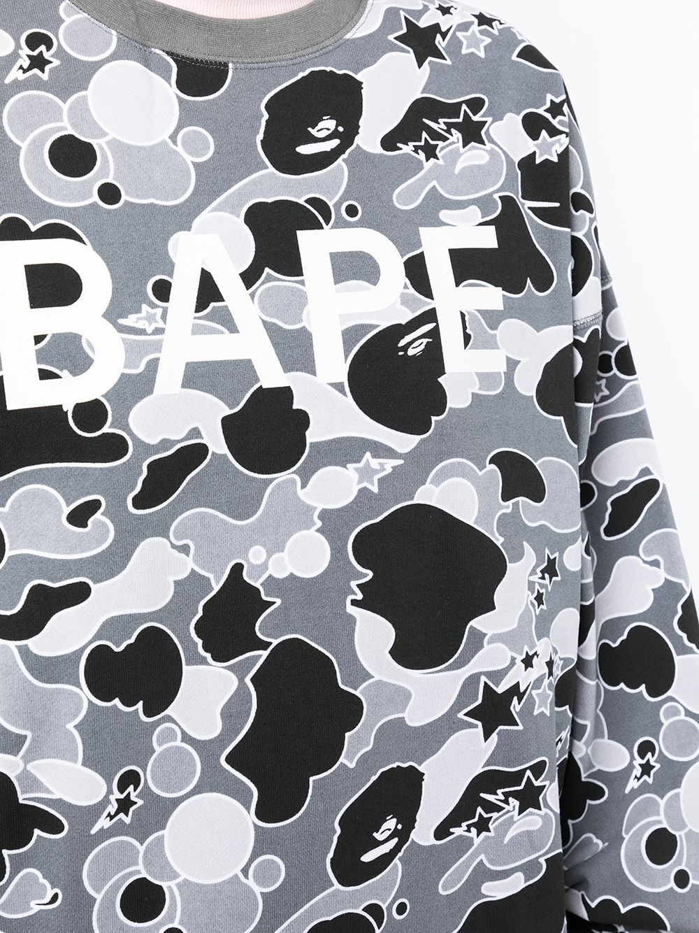 фото A bathing ape® толстовка shark с камуфляжным принтом