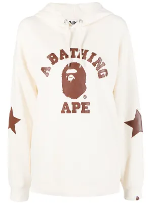 bape white moletom com capuz