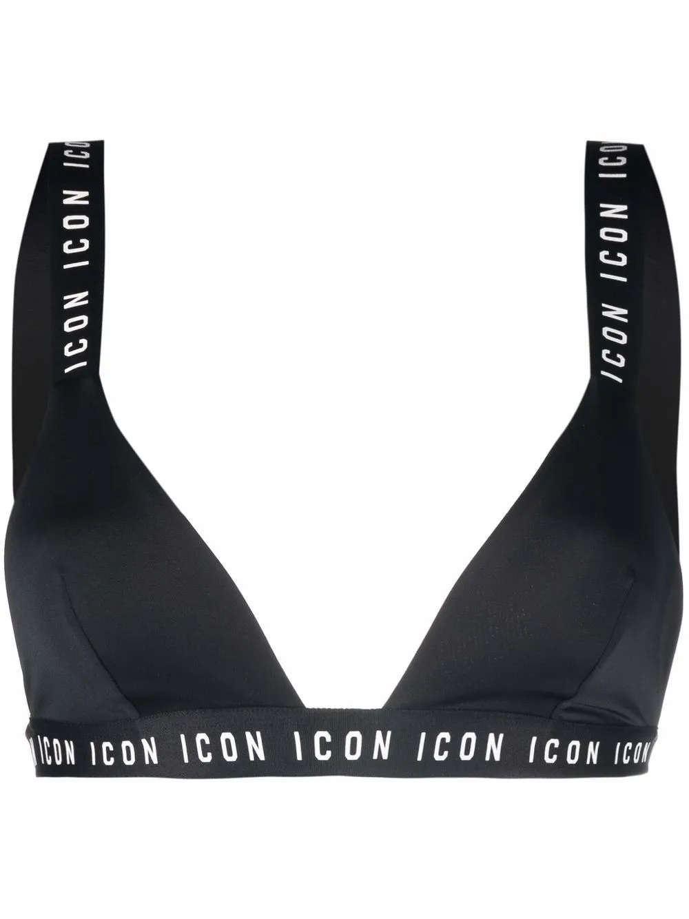 

Dsquared2 top de bikini con motivo Icon - Negro