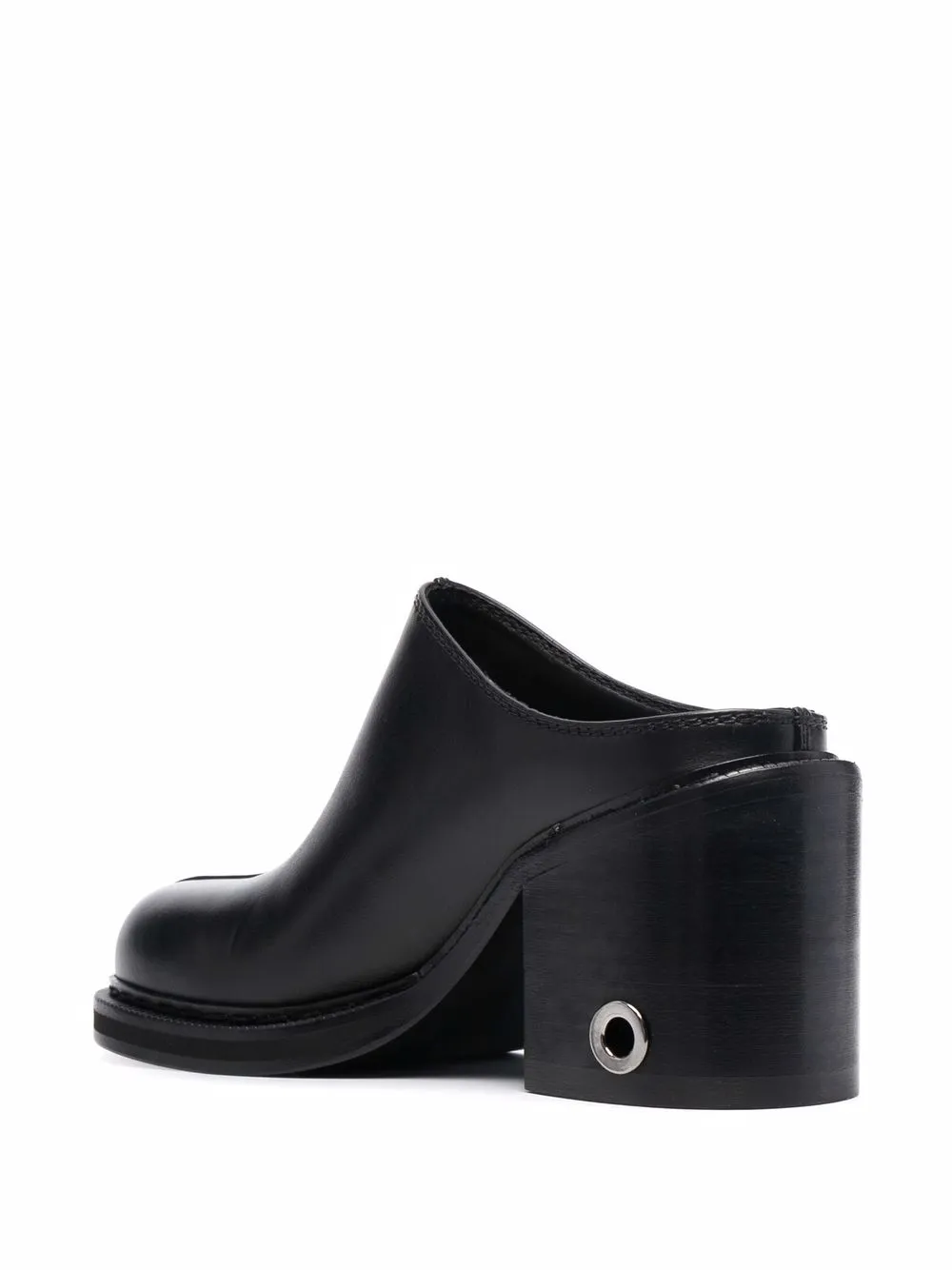 Sunnei leather 95mm heeled mules Black