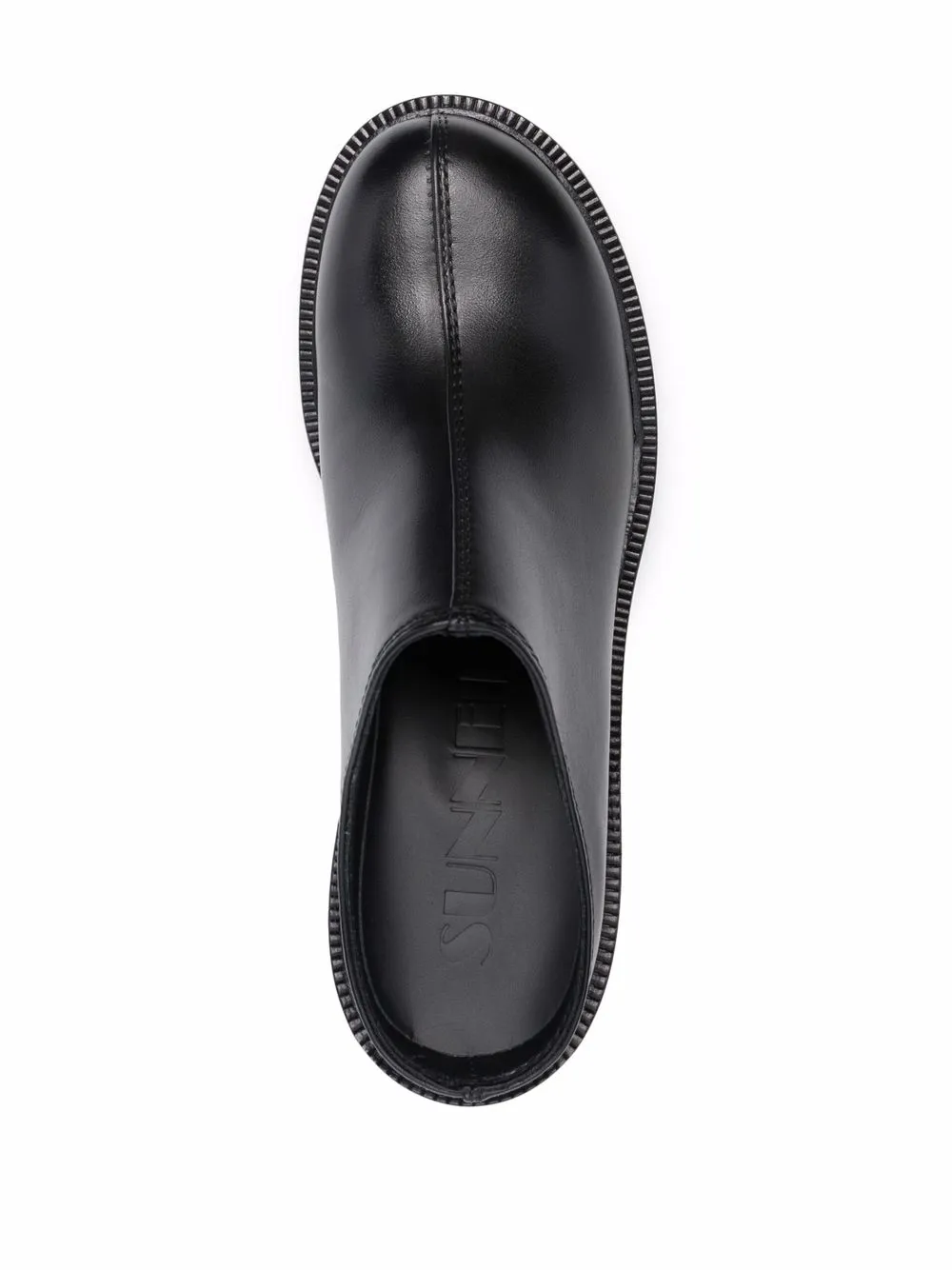 Sunnei leather 95mm heeled mules Black