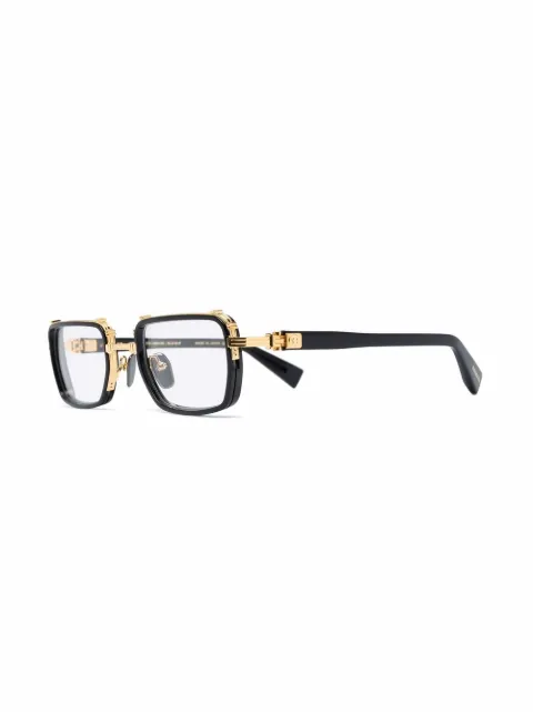 Balmain Eyewear Saint Jean Rectangular Glasses - Farfetch