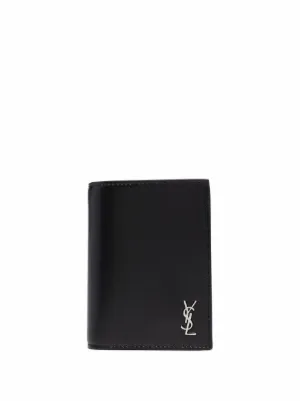 SAINT LAURENT Kartenetui LE MONOGRAMME in dunkelbraun/ braun