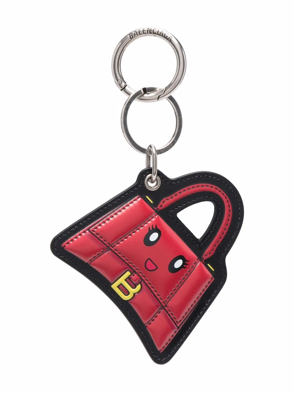 Hourglass Mirror logo keychain