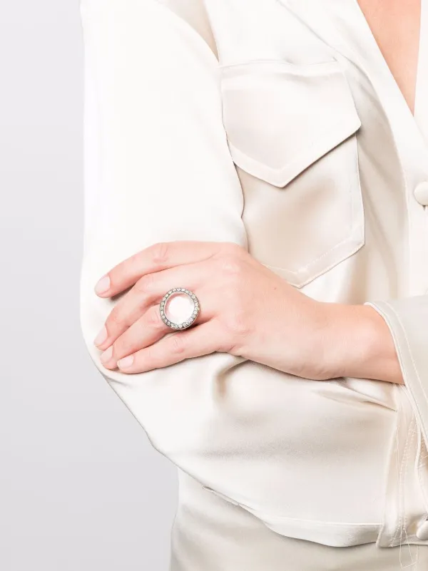 Rosa Maria crystal-embellished Ring | Silver | FARFETCH AZ