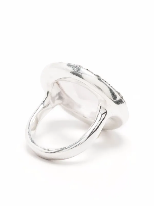 Rosa Maria crystal-embellished Ring | Silver | FARFETCH AZ
