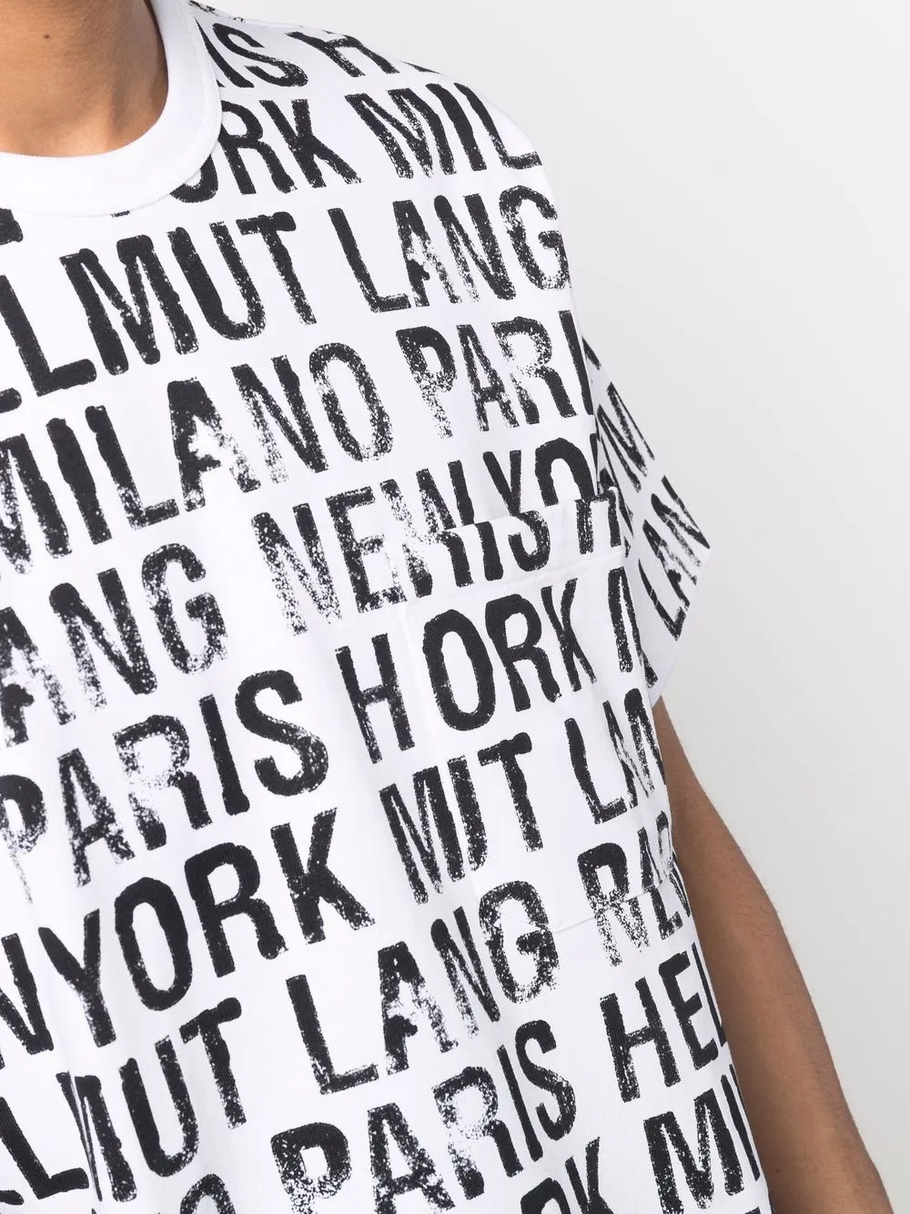 фото Helmut lang футболка с логотипом