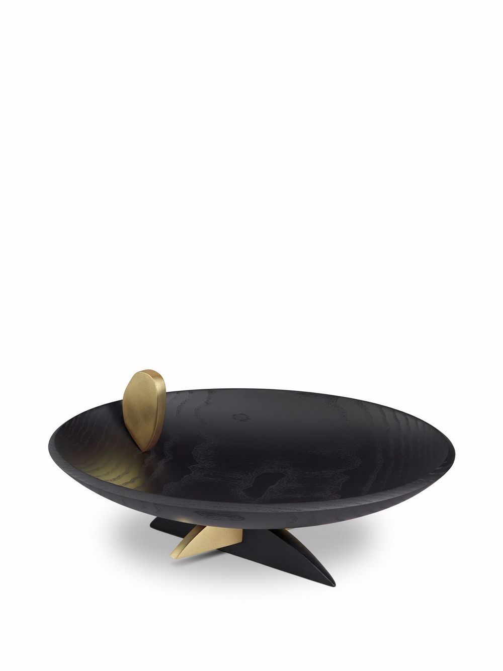 Shop L'objet Kelly Behun Leaf Oval Bowl In Black