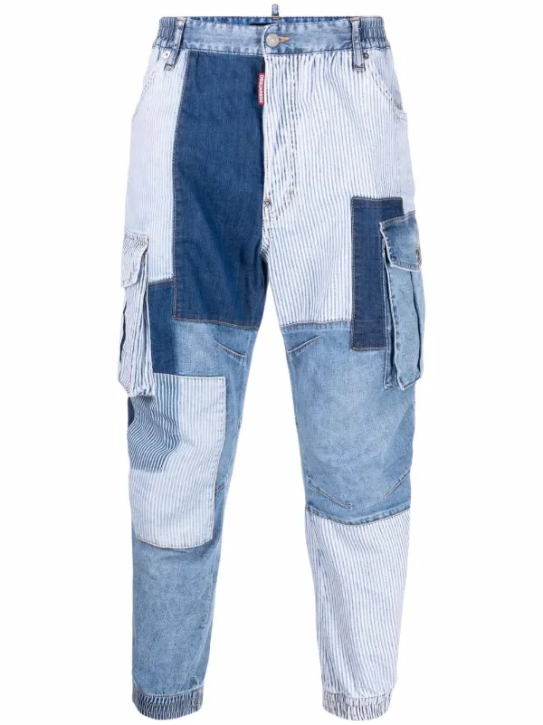 Dsquared2 Patchwork Denim Jeans - Farfetch
