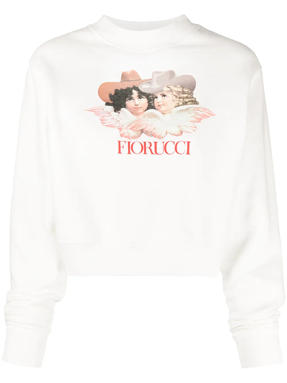 

Fiorucci sudadera con logo gráfico estampado - Blanco