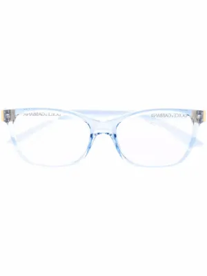 dolce and gabbana clear frame glasses
