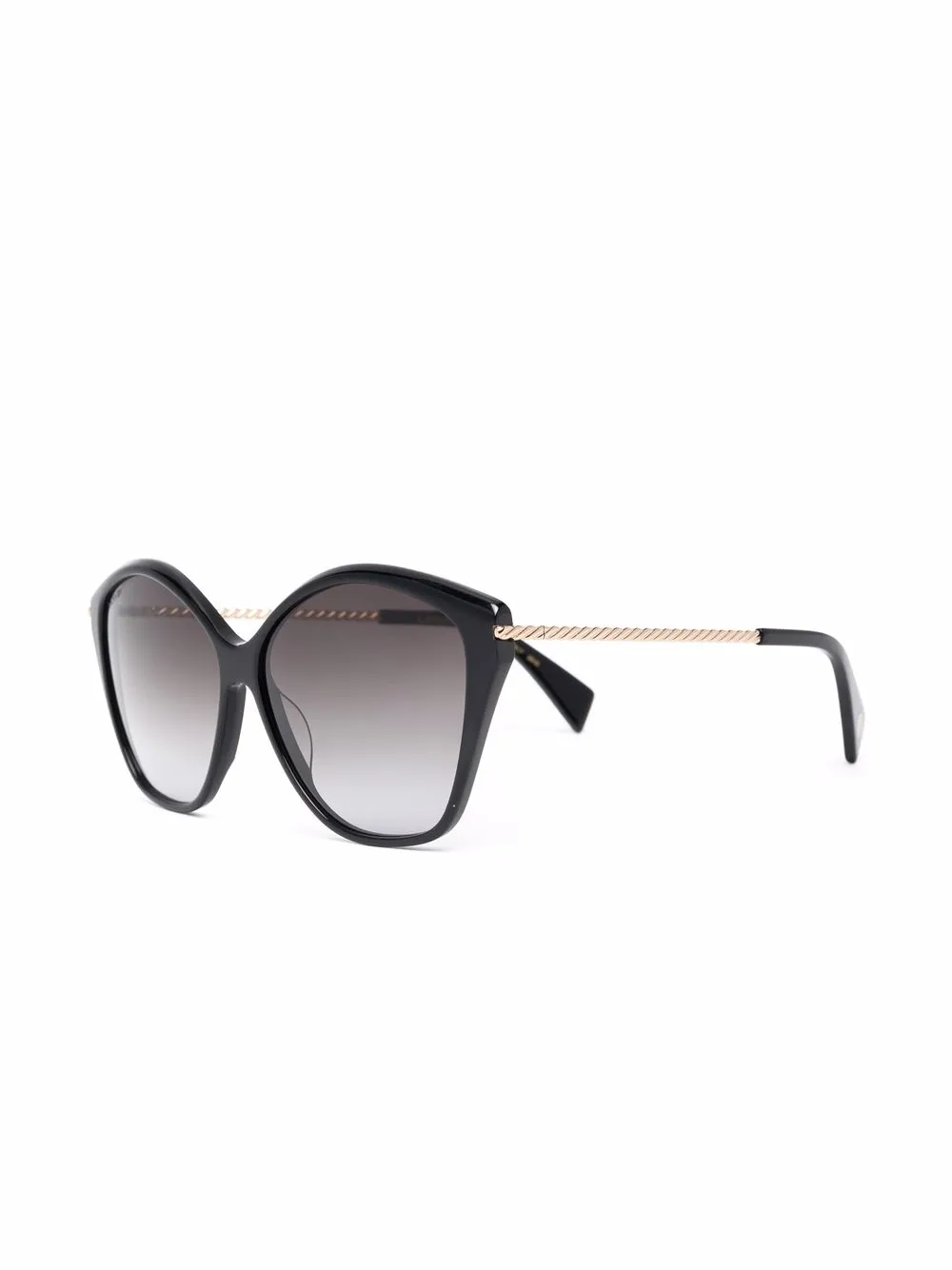 Lanvin Zonnebril met cat-eye montuur - Zwart