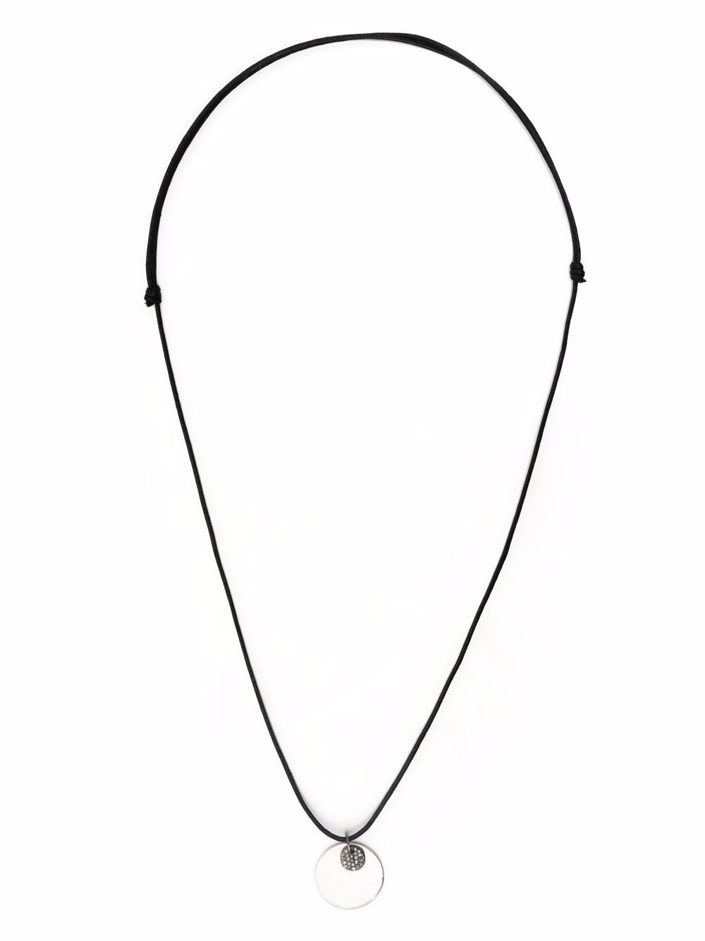Shop Rosa Maria Pluto Crystal-charm Necklace In Schwarz