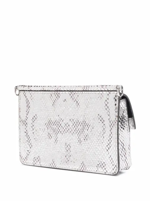 snake print clutch