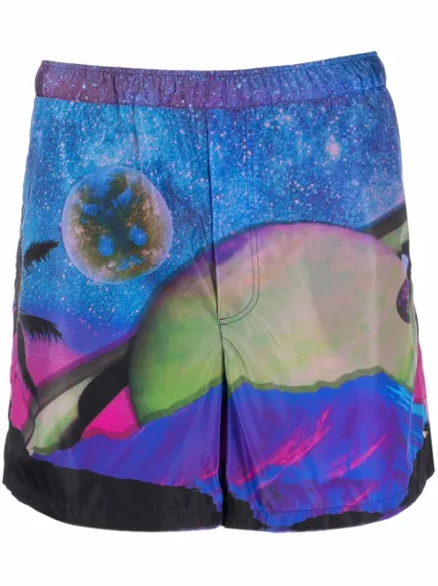 Valentino Garavani graphic-print swim shorts