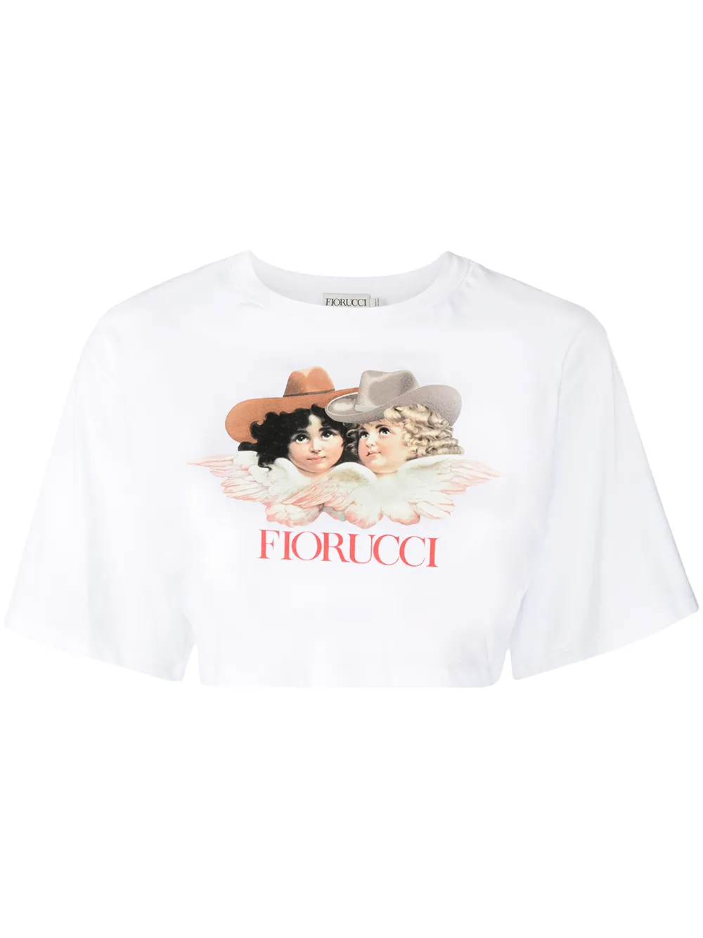 

Fiorucci top corto Cowboy Angels - Blanco