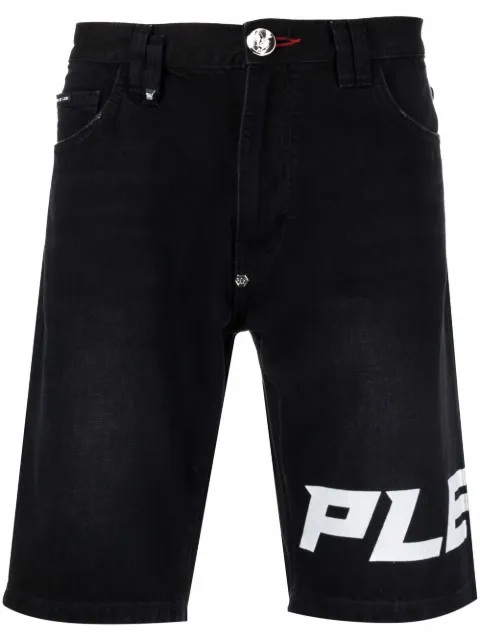 Philipp Plein شورت 'مايكونوز' بطول الركبة