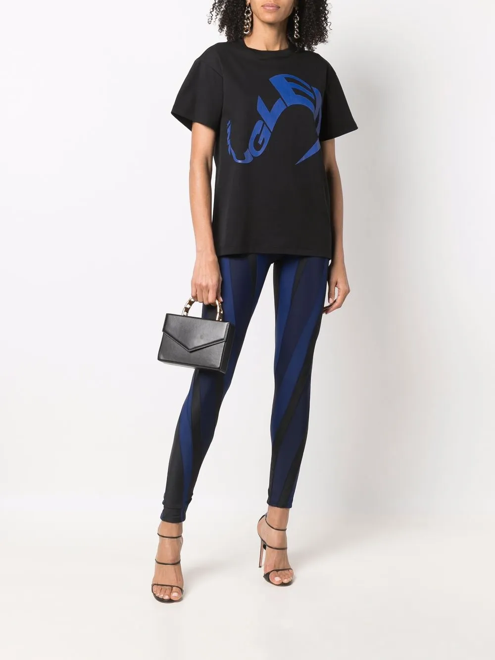 фото Mugler футболка с логотипом
