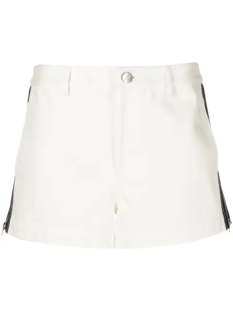 Monse side-zipper denim shorts