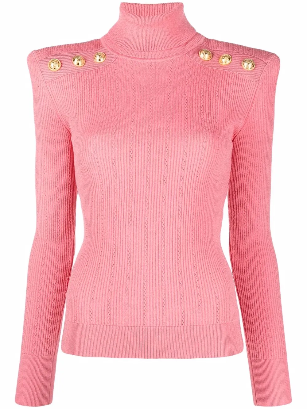

Balmain roll-neck knit jumper - Pink