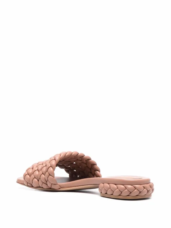 Gianvito Rossi Ischia Braided Leather Sandals Farfetch