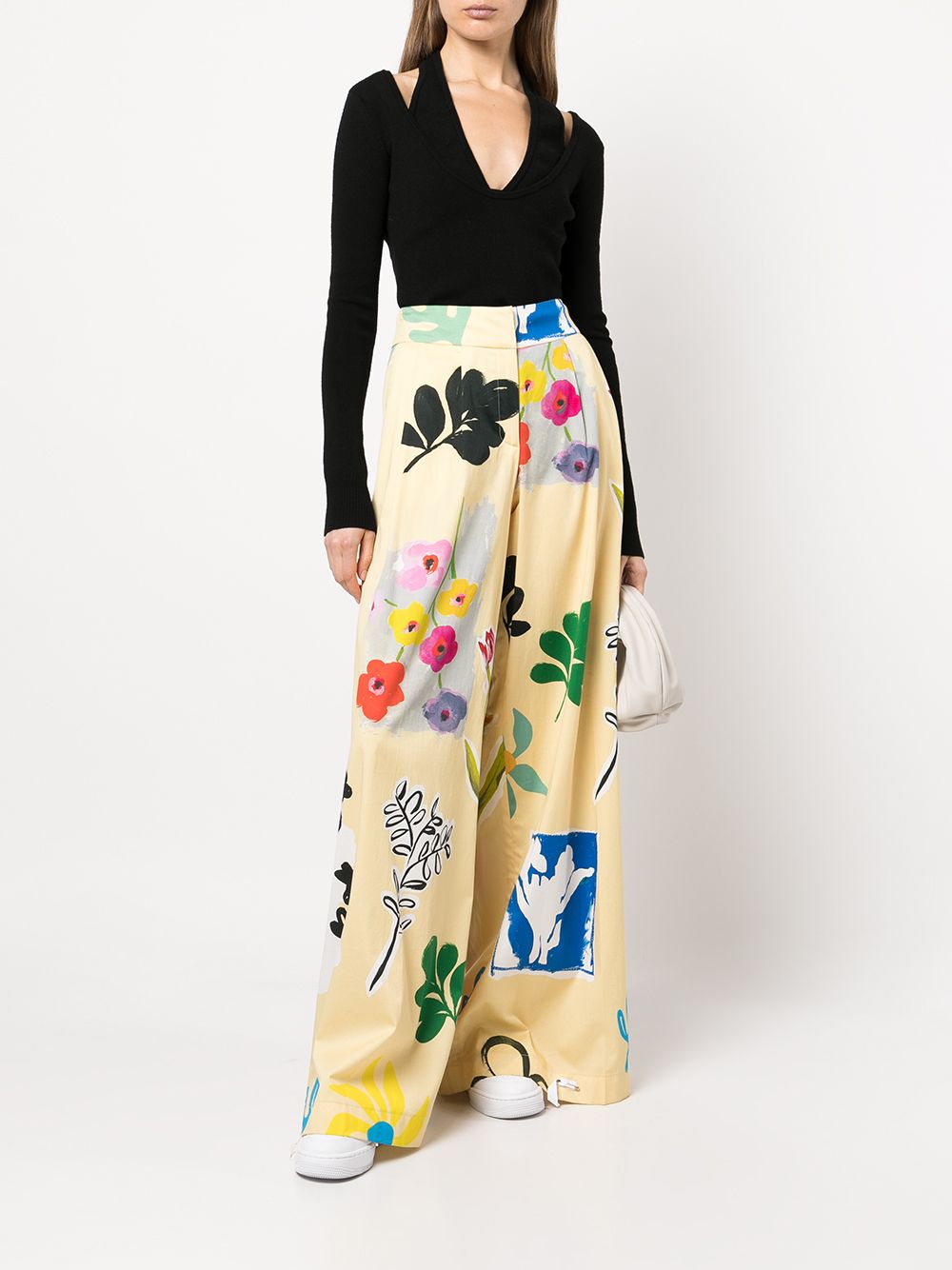 Monse floral-print Wide Leg Trousers - Farfetch