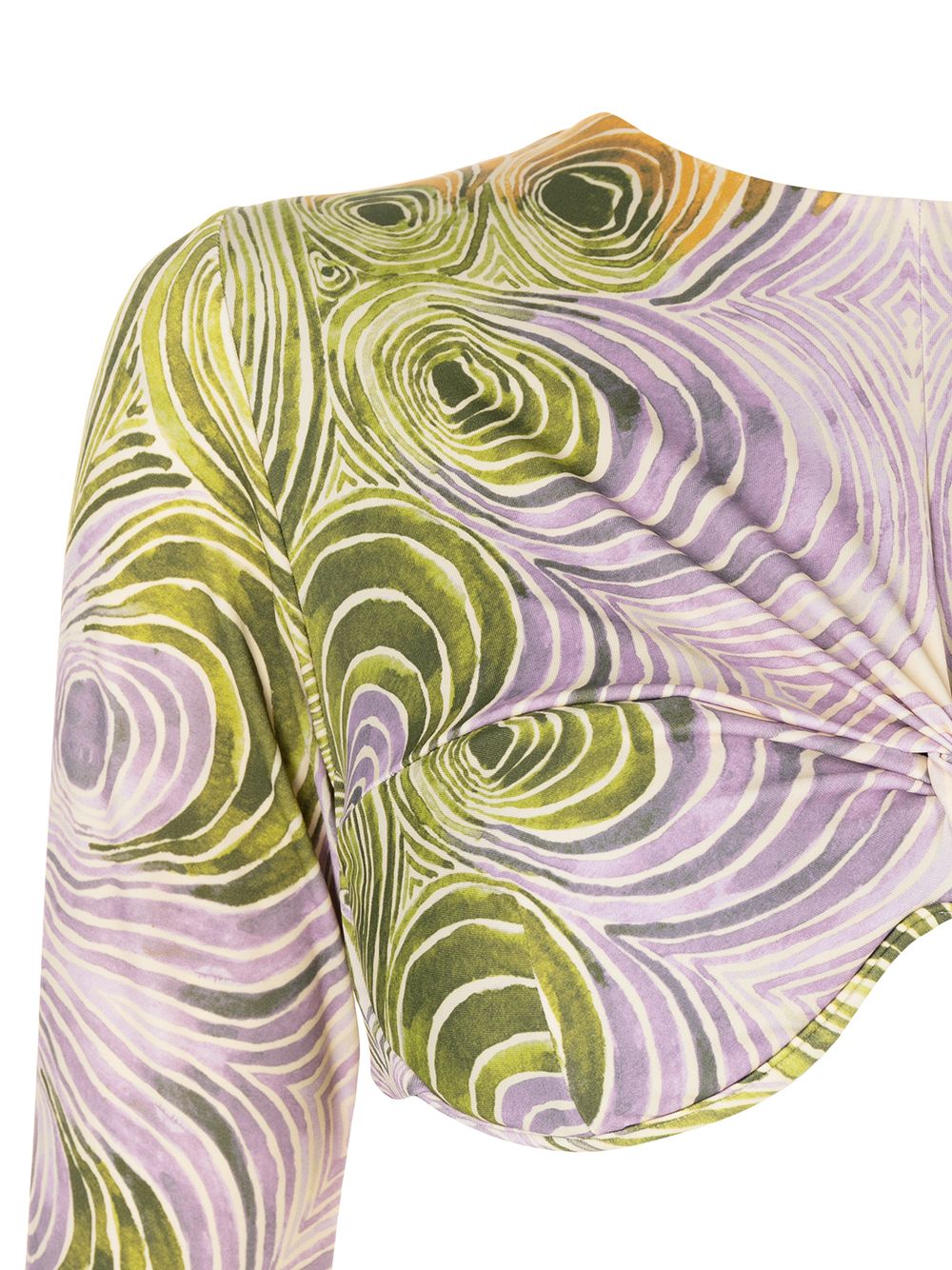 фото Andrea iyamah akacia abstract-print longsleeved bikini