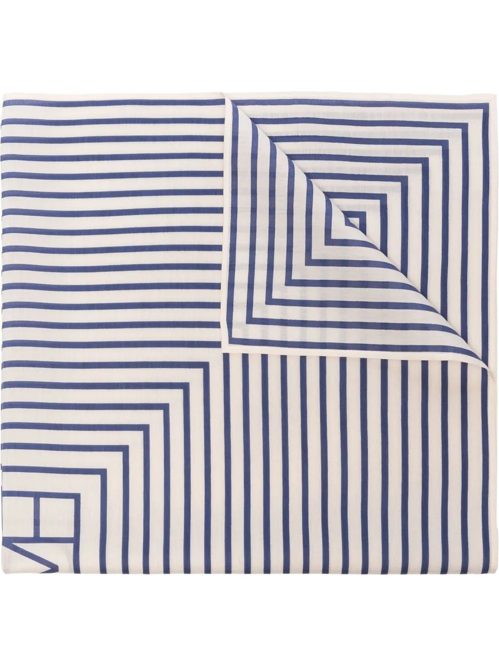 

TOTEME mascada con logo estampado - Blanco