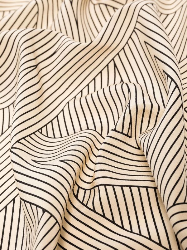 Neutral Monogram-print silk-twill scarf, Toteme